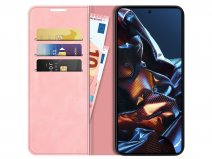 Just in Case Slim Wallet Case Roze - Xiaomi Poco X5 Pro hoesje