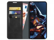 Just in Case Slim Wallet Case Zwart - Xiaomi Poco X5 Pro hoesje