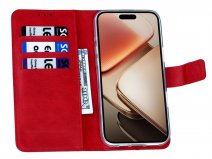 CaseBoutique Classic Card Wallet Cognac Rood - Xiaomi Redmi A5 hoesje