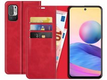 Just in Case Magnetic BookCase Rood - Xiaomi Redmi Note 10 5G hoesje