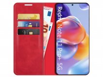 Just in Case Slim Wallet Case Rood - Xiaomi Redmi Note 11 Pro+ hoesje