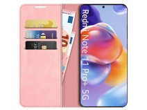 Just in Case Slim Wallet Case Roze - Xiaomi Redmi Note 11 Pro+ hoesje