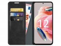 Just in Case Slim Wallet Case Zwart - Xiaomi Redmi Note 12 4G hoesje