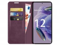 Just in Case Slim Wallet Case Paars - Xiaomi Redmi Note 12 Pro+ 5G hoesje