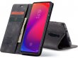 CaseMe Vintage BookCase Zwart - Xiaomi Mi 9T hoesje